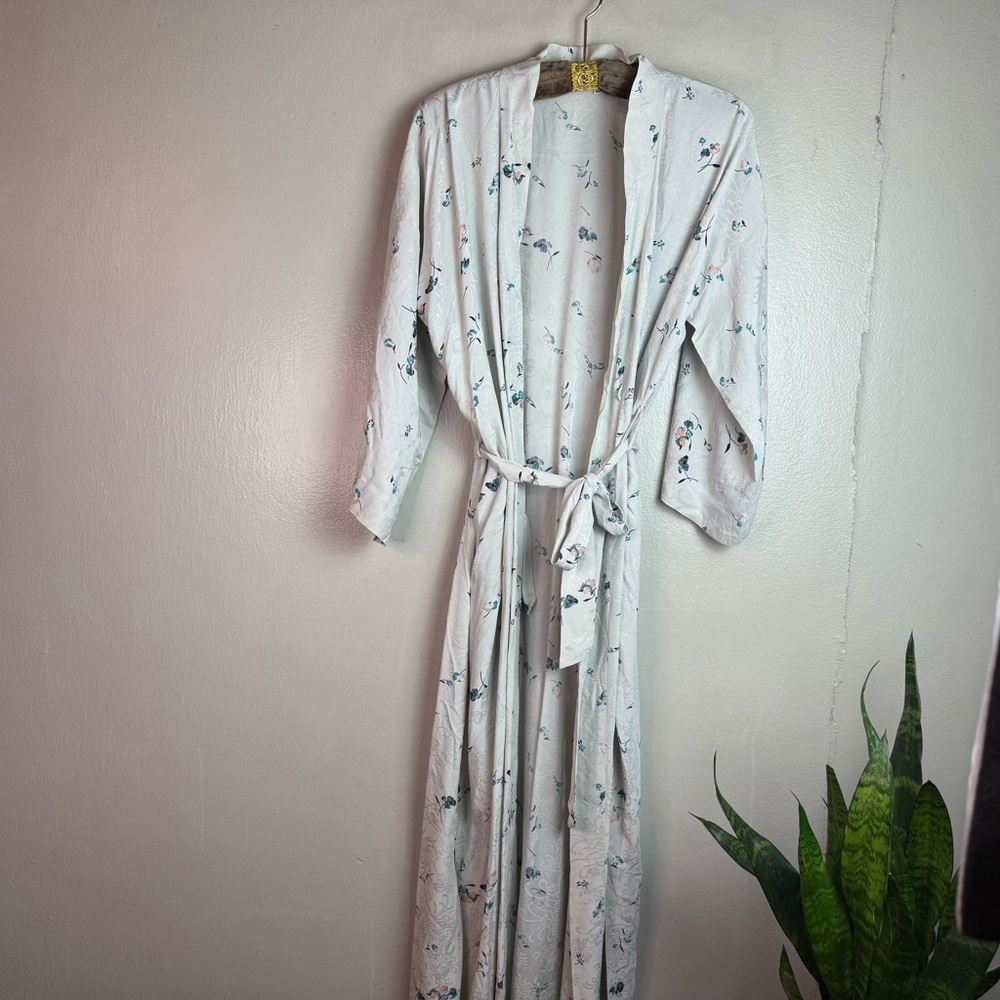 Lynn La Cava Vintage Kimono Style Silk Robe Sz OS